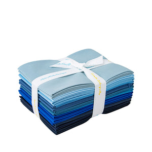 Confetti Solids Blue FQ Bundle