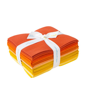 Confetti Solids Orange/Yellow FQ Bundle