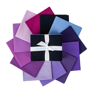 Confetti Solids Purple FQ Bundle