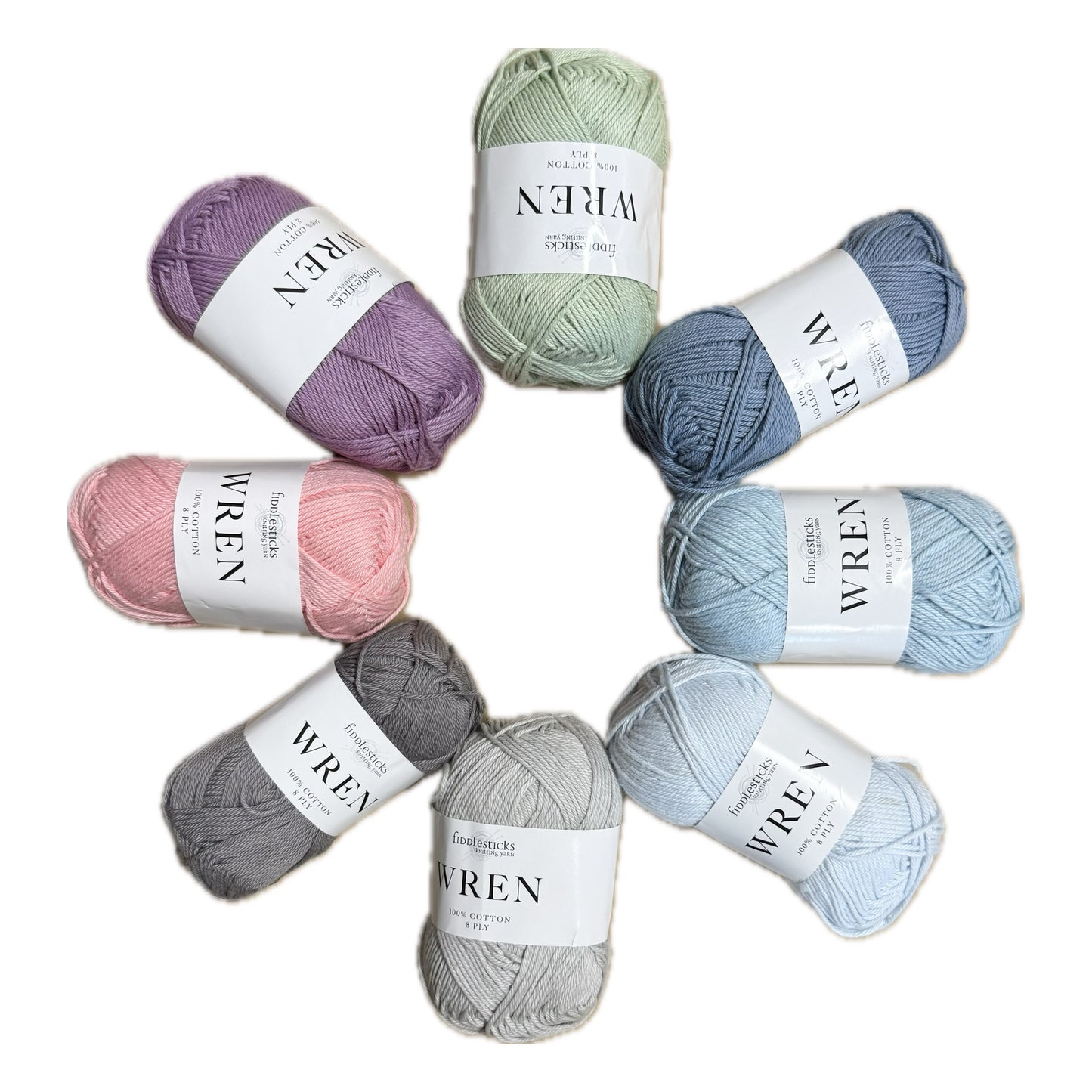 Fiddlesticks Wren Fairy Frost Yarn Set