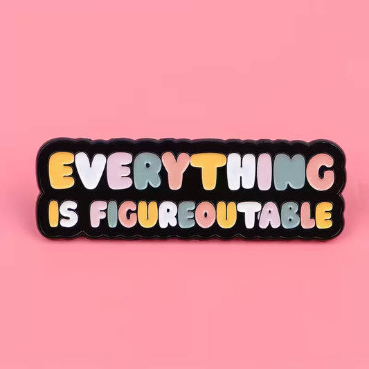 Figure It Out Enamel Pin