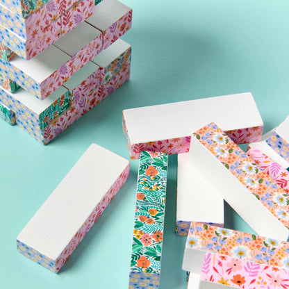 Floral Tumbling Tower Game
