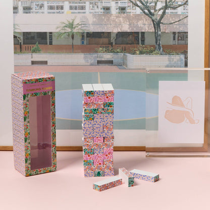 Floral Tumbling Tower Game