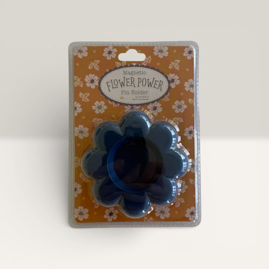 Flower Power Magnetic Pin Holder Denim by Lori Holt