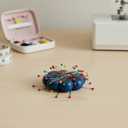 Flower Power Magnetic Pin Holder Denim by Lori Holt