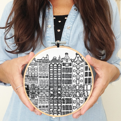 Gingerbread Houses, Amsterdam | Embroidery Kit
