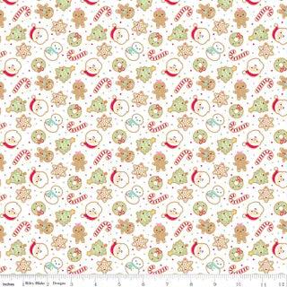 Gingerbread Kisses Sugar Cookies White