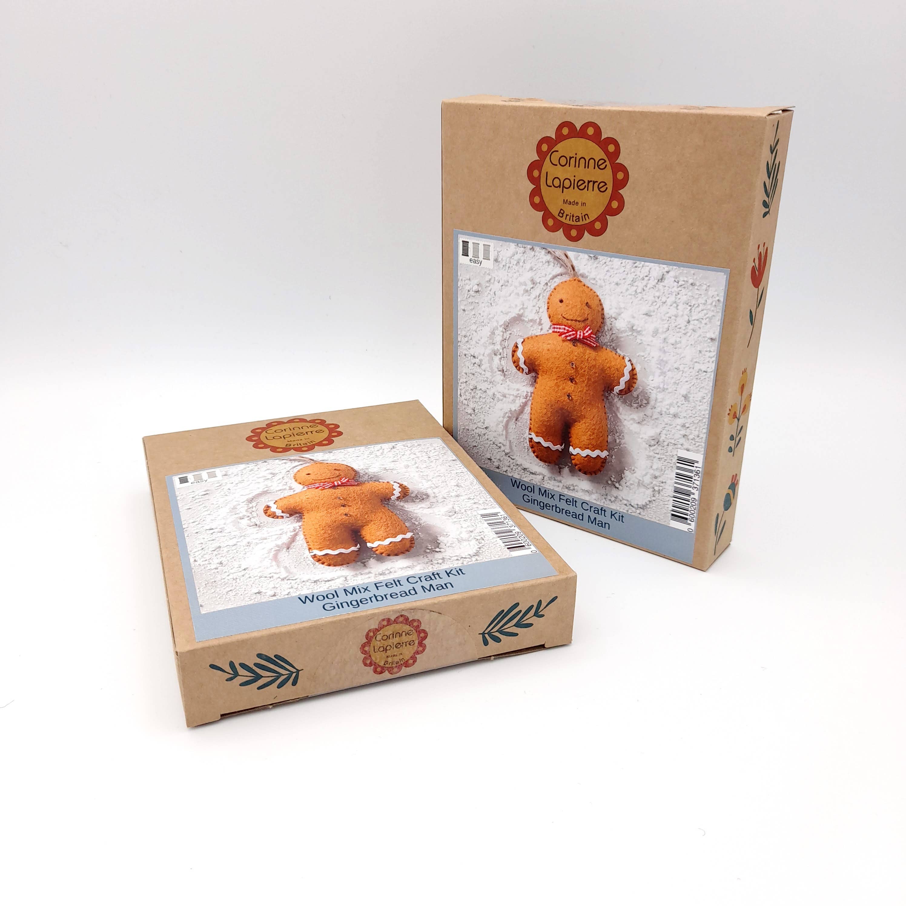 Gingerbread Man Felt Craft Kit - Mini Christmas Craft