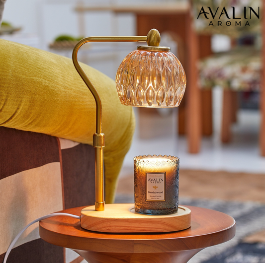 HaHaHome | Avalin Aroma Elegant | Gold and Light Wood Base