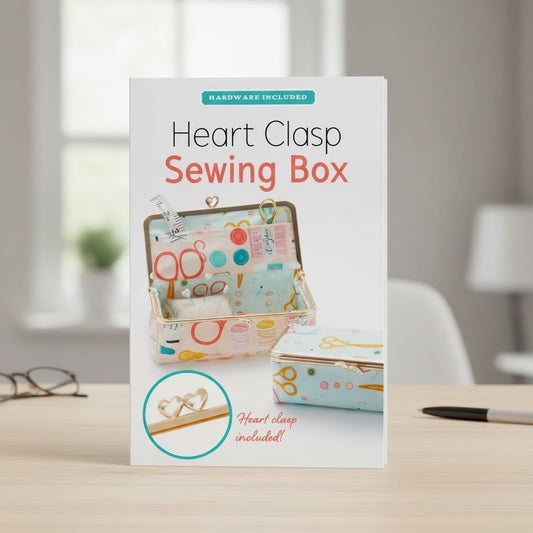 Heart Clasp Sewing Box Pattern & Hardware
