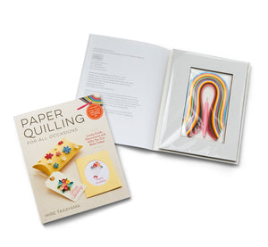 Zakka-Papier-Quilling-Buch mit Papier und Werkzeug