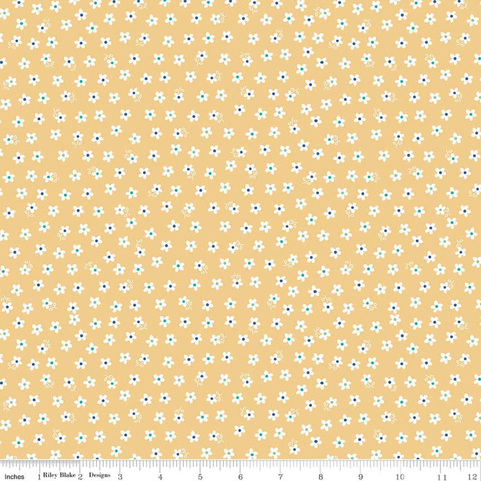 Knit Calico Days Daisy Yellow 2.7m