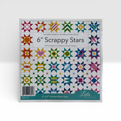 6 Inch Scrappy Stars Foundation Pad