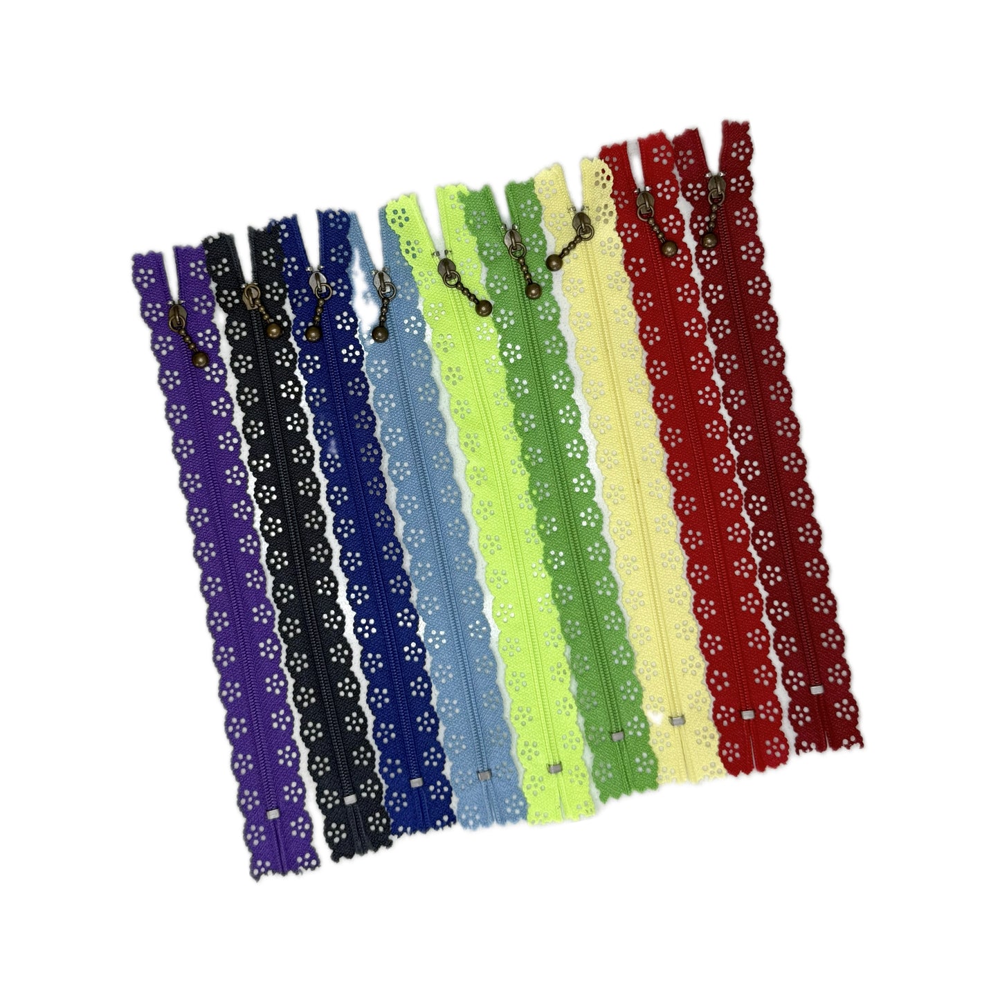 20 cm lange Spitzenreißverschlüsse