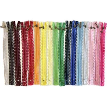 20 cm lange Spitzenreißverschlüsse