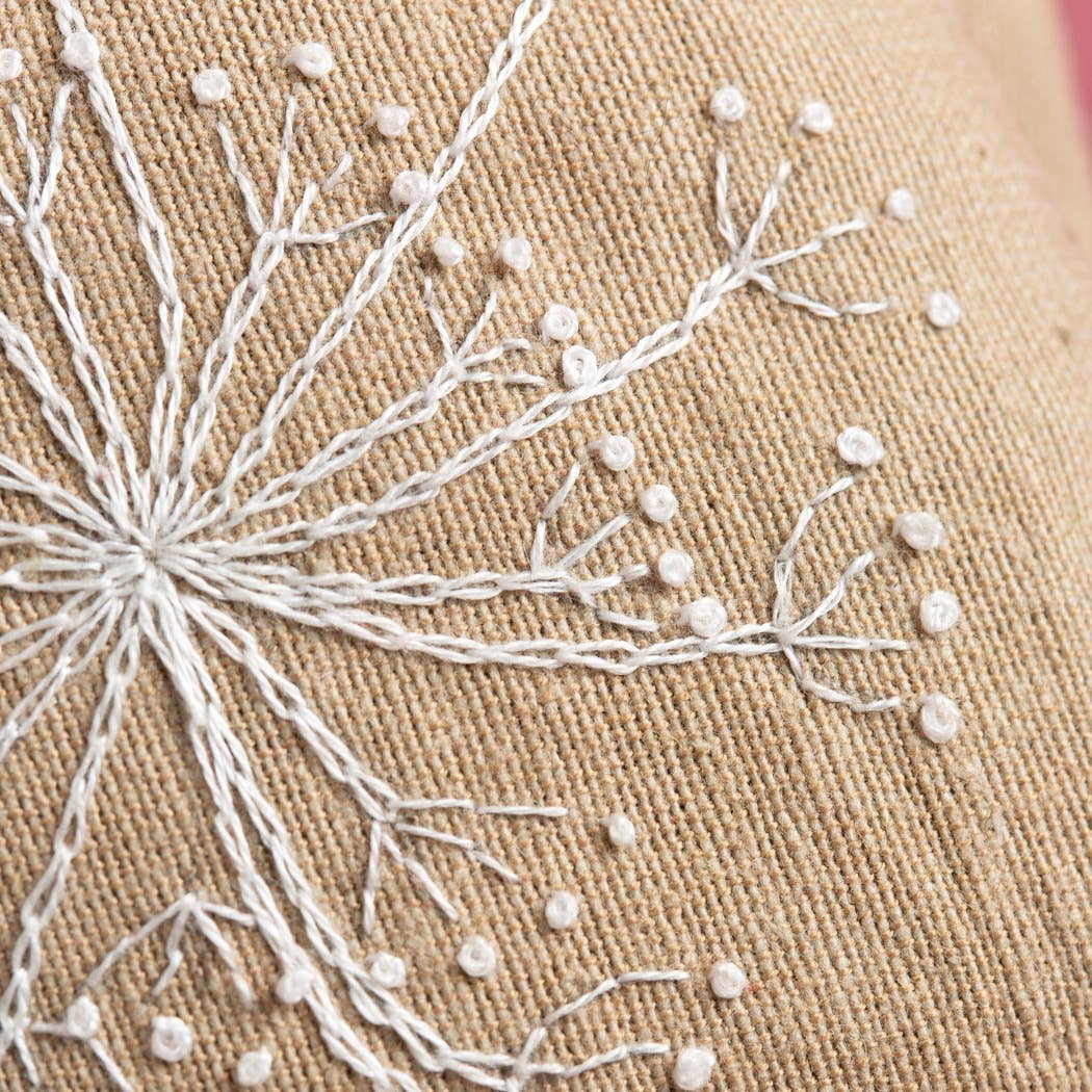 Linen Lavender Bags Embroidery Kit | Bees