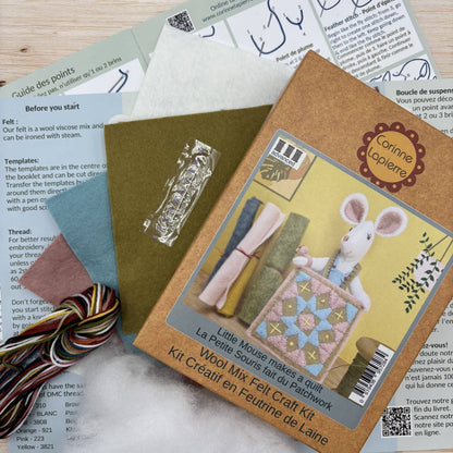 Little Mouse Makes a Quilt Felt Craft Kit