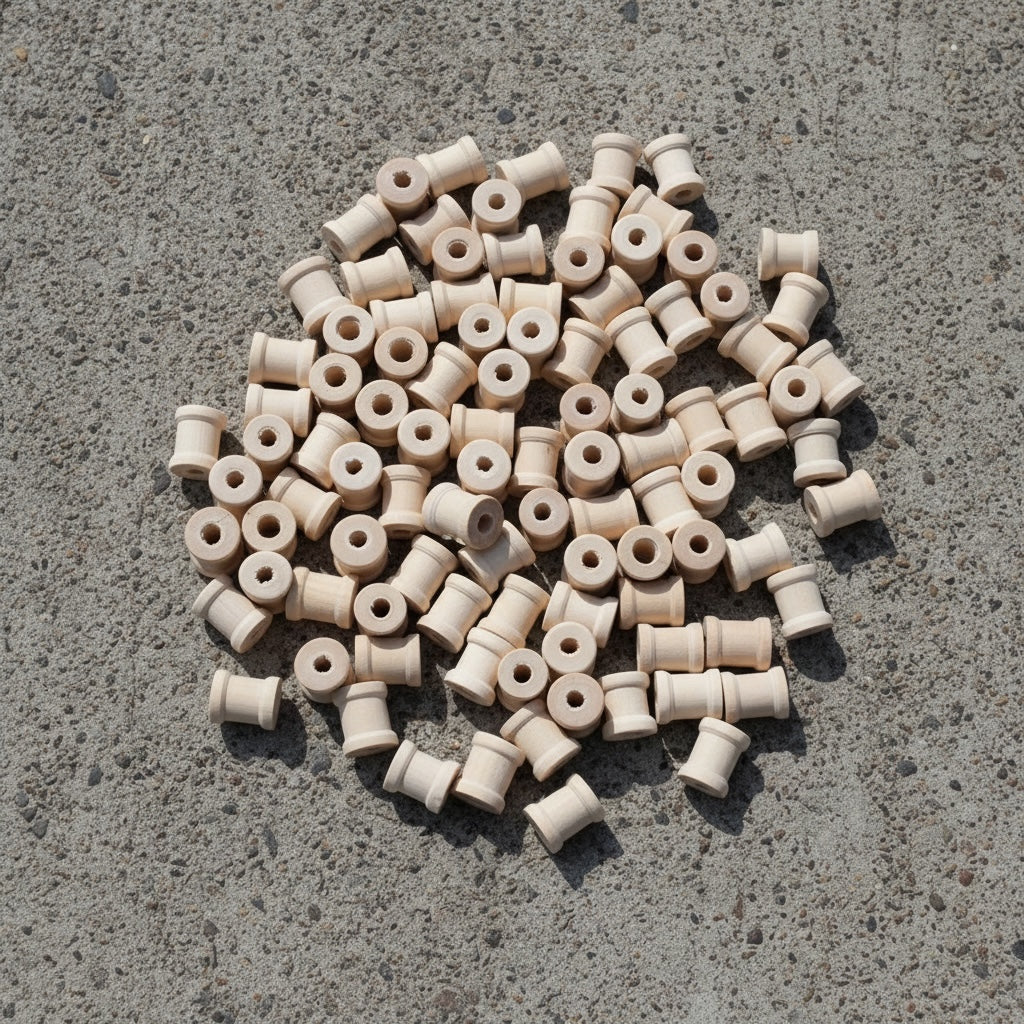 Mini Vintage Holzspulen 