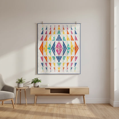 Mirrored Diamonds Foundation Quilt Pattern