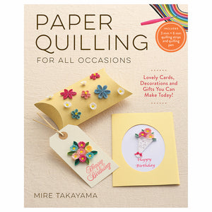 Zakka Paper Quilling Book with Paper & Tool