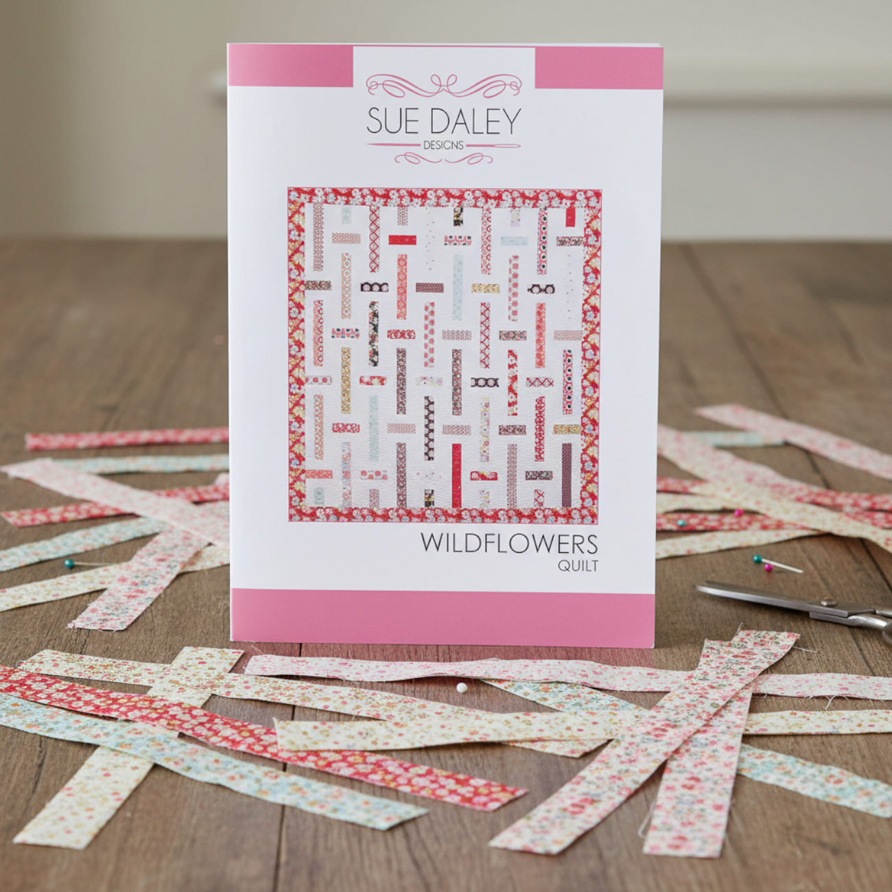 Wildblumen-Quilt-Druckmuster