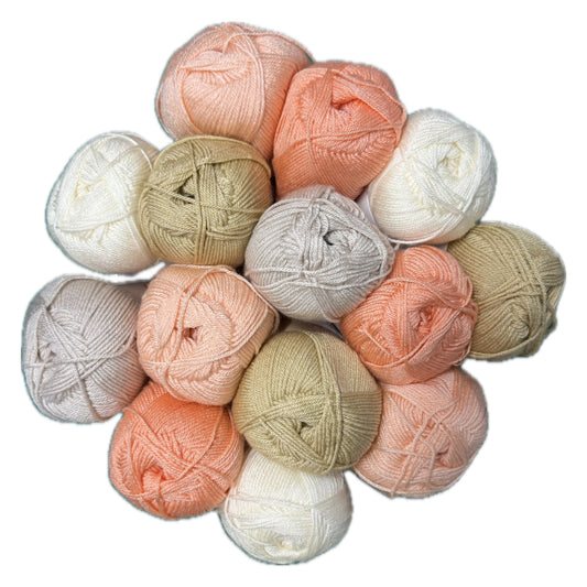 Petal & Peach Yarn Set
