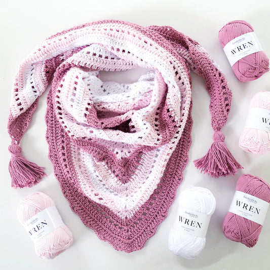 Rainy Day Shawl Kit | Pink