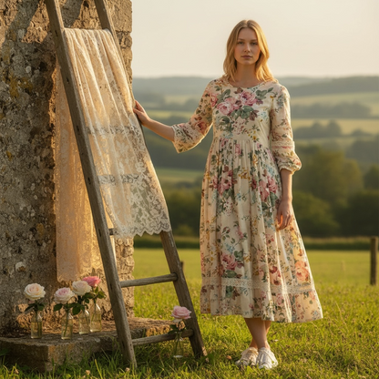 Rose & Violet's Bouquet Des Fleurs Main Cream