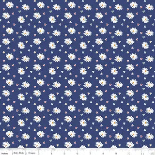 Simple Pleasures Heart Daisies Navy