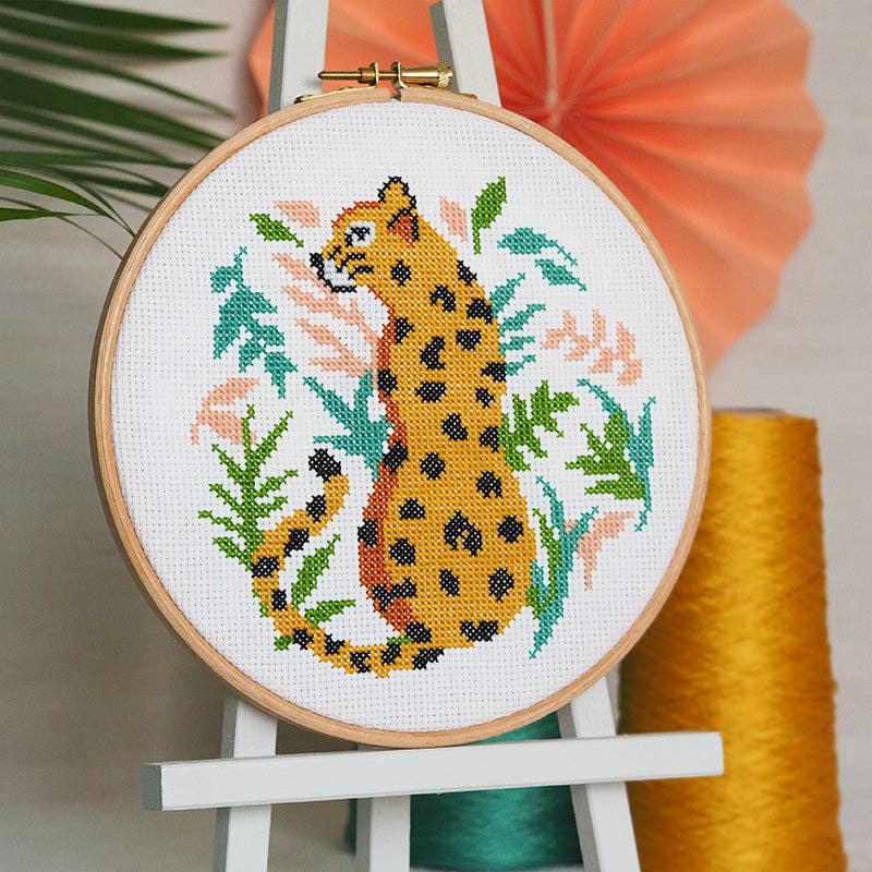 Spot On Leopard | Cross Stitch Kit