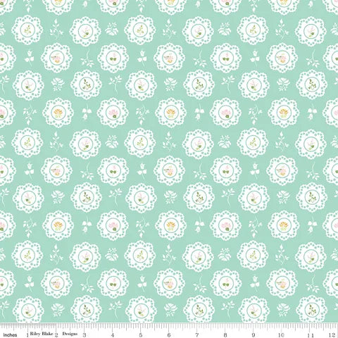 Summer Skies & Fireflies Doilies Aqua