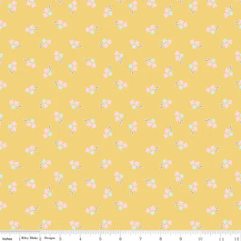Summer Skies & Fireflies Floral Yellow