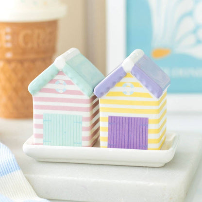 Wonder | Pastel Beach Hut | Salt and Pepper Shakers