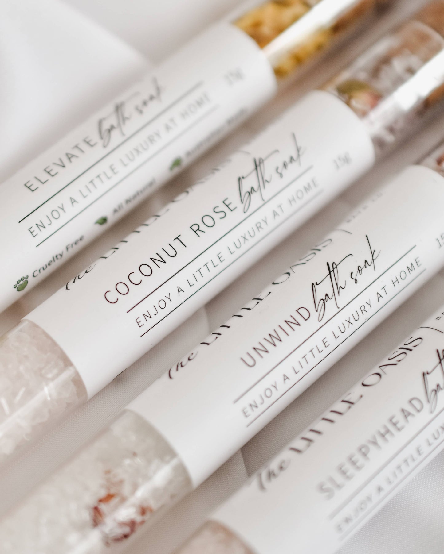 The Little Oasis Bath Co. | Magnesium Bath Soak Tube | Coconut Rose