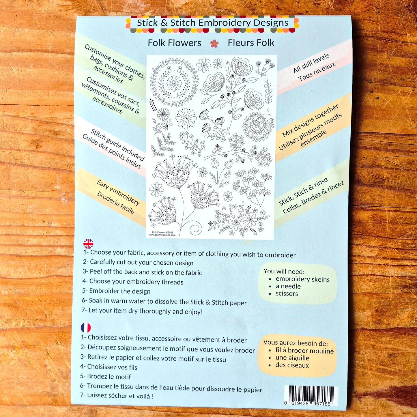 Stick and Stitch Embroidery | Folk Birds