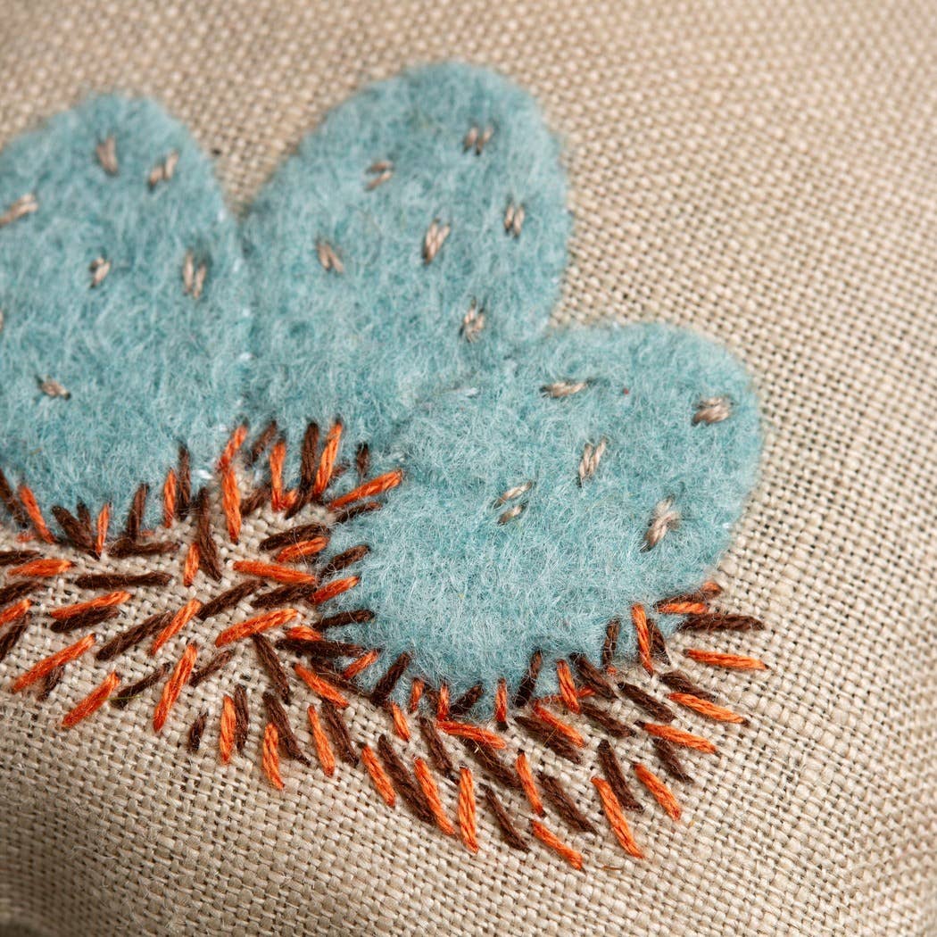 Linen Lavender Bags Embroidery Kit | Spring Garden