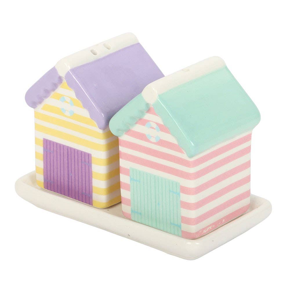 Wonder | Pastel Beach Hut | Salt and Pepper Shakers