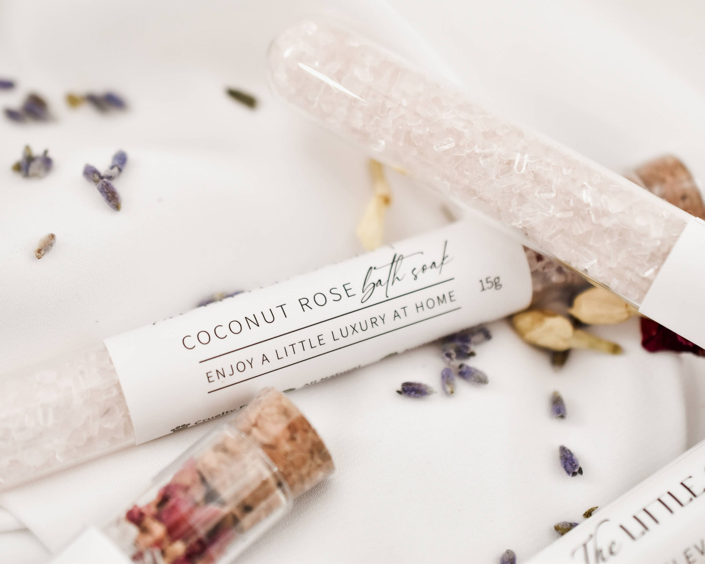 The Little Oasis Bath Co. | Magnesium Bath Soak Tube | Coconut Rose