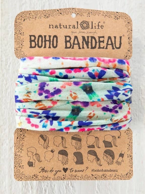 Boho Bandeau | Cream Tie Dye