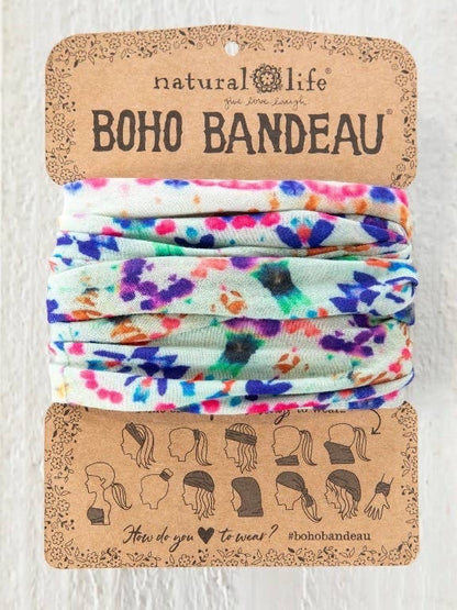 Boho Bandeau | Cream Tie Dye