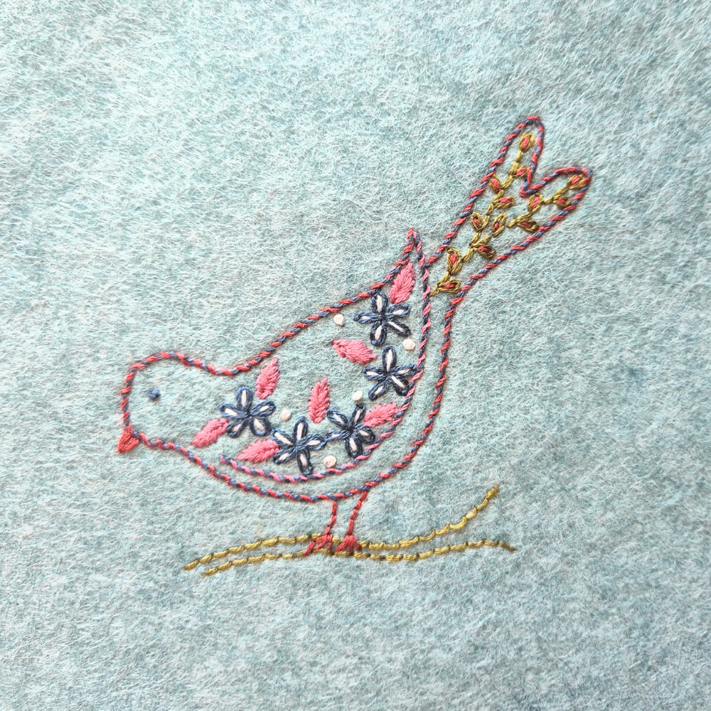 Stick and Stitch Embroidery | Folk Birds