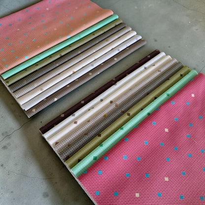 Patchwork with Busyfingers Garden Mist fat eighth fabric pack featuring 8 assorted 100% cotton prints for quilting.