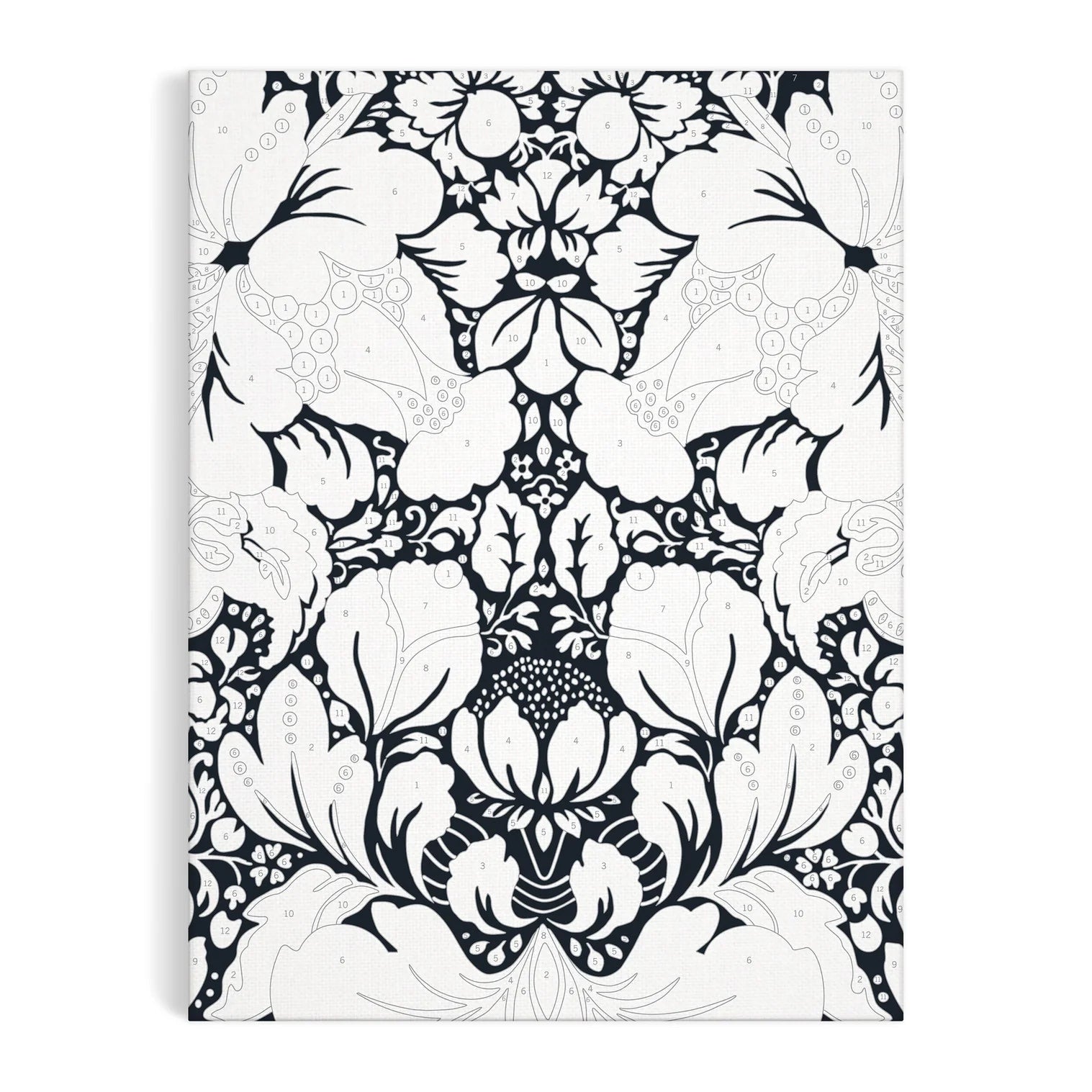 Patchwork with Busyfingers Liberty Glastonbury Paint by Number Kit featuring a classic floral pattern with numbered sections for painting.