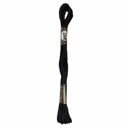 Presencia 6 ply Solid Embroidery Floss Black