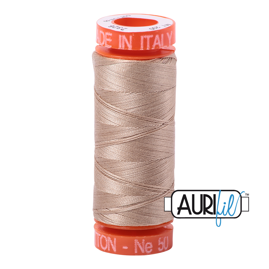Aurifil 50 wt cotton thread, 1300m, Silver White (2309)