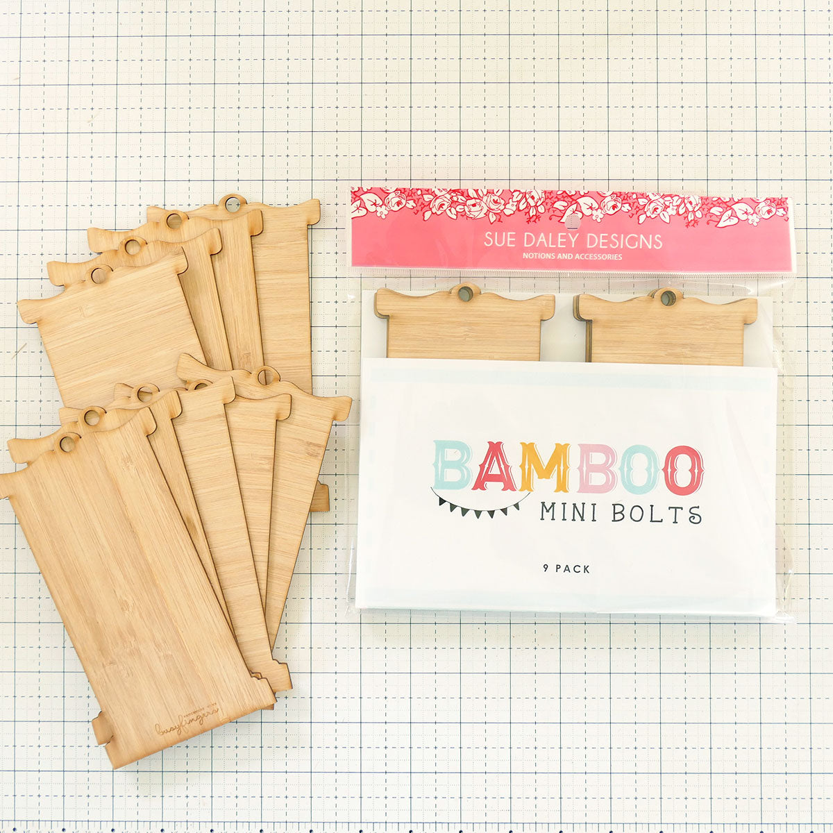 Bamboo Mini Bolts – Patchwork with Busyfingers