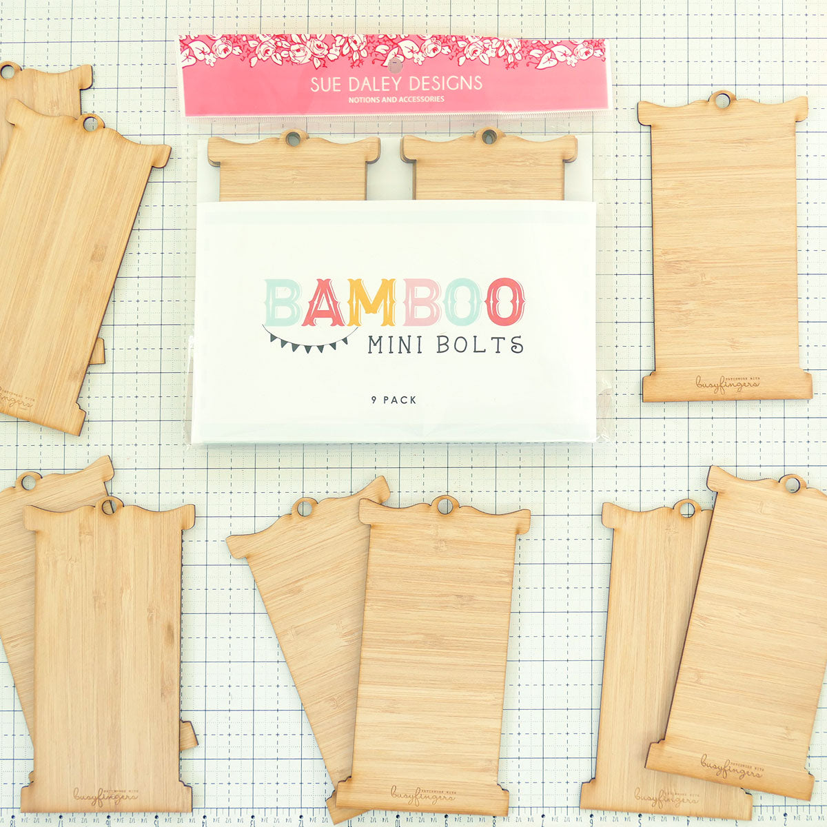 Bamboo Mini Bolts – Patchwork with Busyfingers