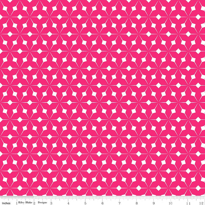 Farbe Wand Geo Hot Pink