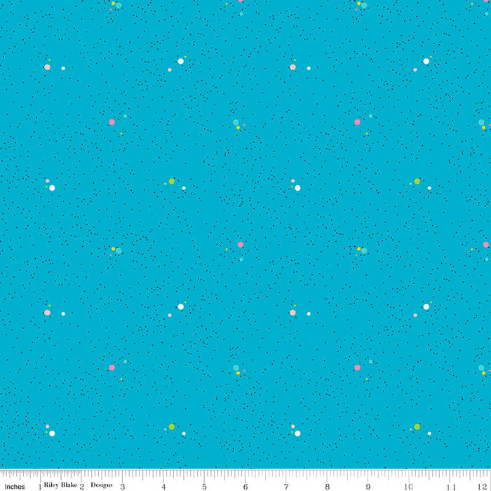 Colour Wall Dots Turquoise