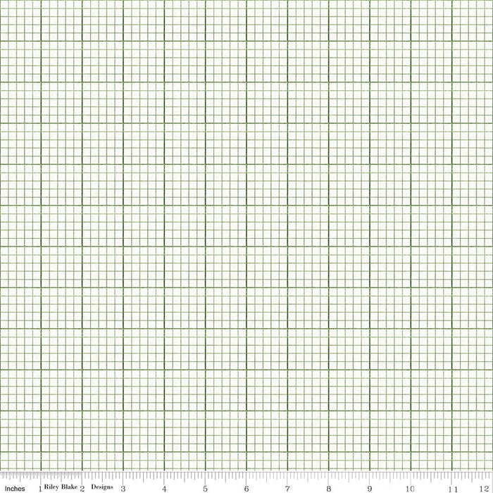 Journal Basics Graph Paper Green